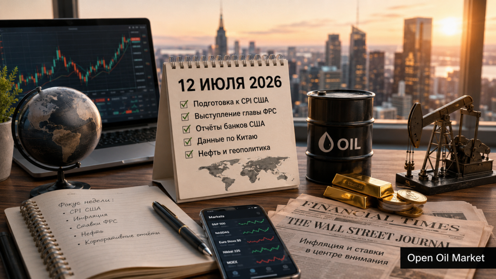Kalender Keuangan Global 12 Juli 2026 dengan CPI AS, laporan bank, minyak, dan indeks S&P 500, Euro Stoxx 50, Nikkei 225 dan MOEX