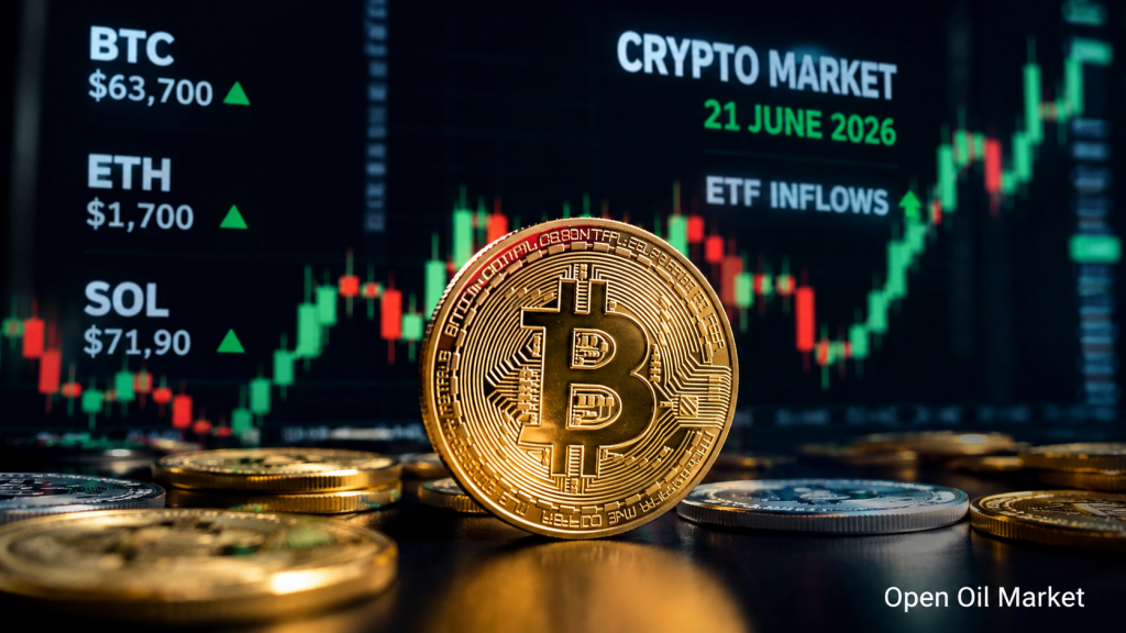 Berita Cryptocurrency, Minggu, 21 Juni 2026: Bitcoin Mempertahankan $63–64 ribu, Aliran ETF dan Regulasi Stablecoin Menentukan Nada Pasar