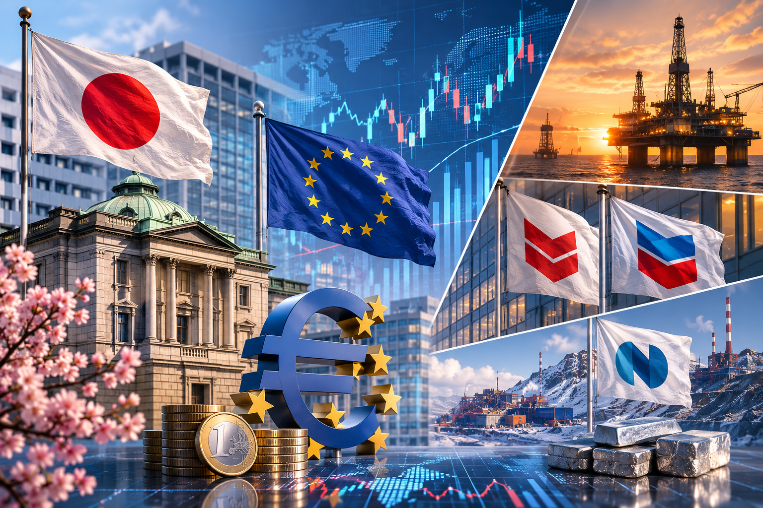 Peristiwa Ekonomi dan Laporan Perusahaan: Jumat, 31 Juli 2026 - Keputusan Bank Jepang, Inflasi Zona Euro, Laporan ExxonMobil, Chevron dan 'Nornickel'