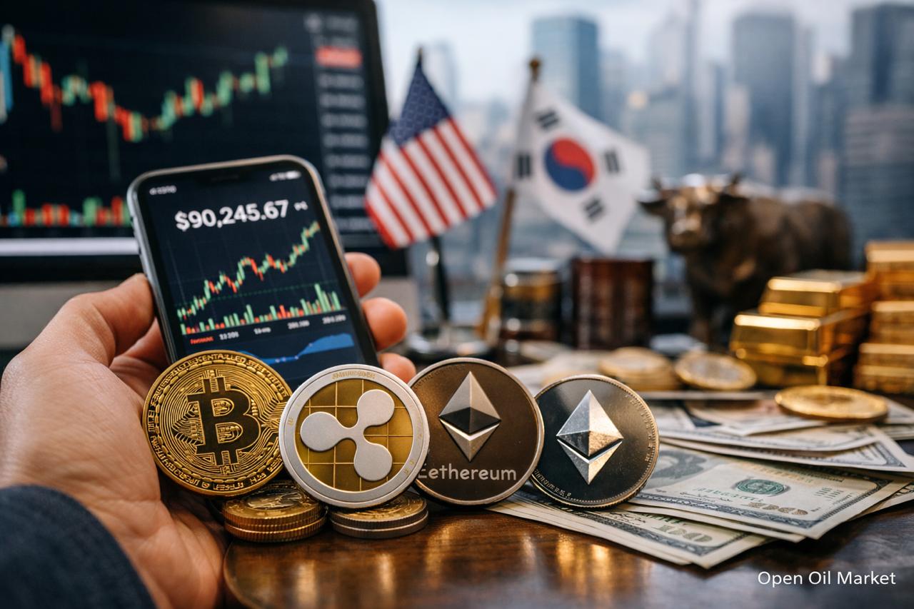 Berita Cryptocurrency 10 Januari 2026 — Bitcoin di $90.000, Pertumbuhan XRP dan ETF untuk Altcoin