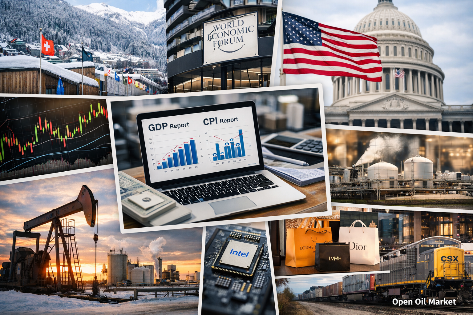 Peristiwa Ekonomi dan Laporan Perusahaan — Kamis, 22 Januari 2026: Forum Ekonomi Dunia, CPI AS dan PDB AS