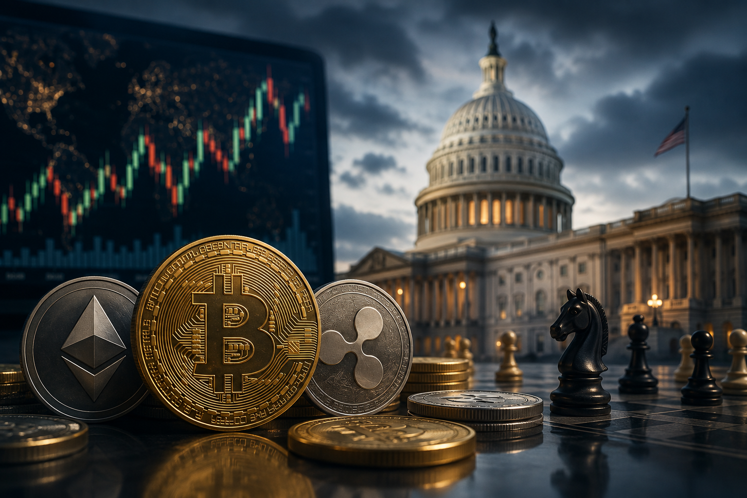 Berita Cryptocurrency: Jumat, 7 Agustus 2026 — Pasar Menunggu Pemungutan Suara Senat AS tentang CLARITY Act
