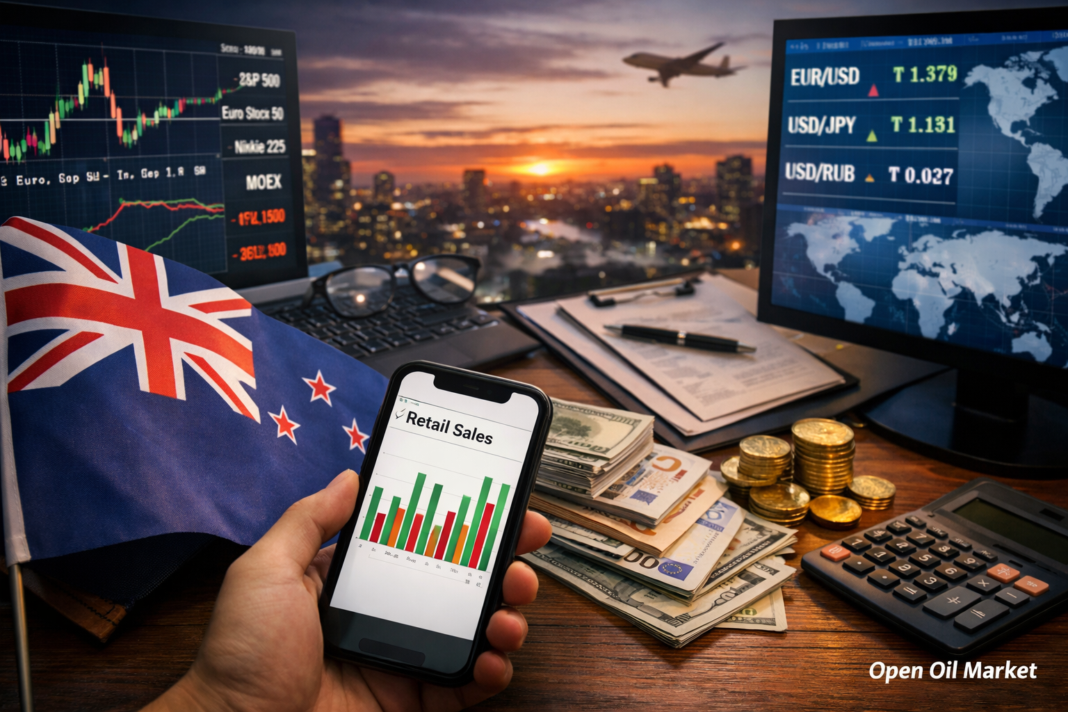 Peristiwa Ekonomi dan Laporan Korporat — 22 Februari 2026: Penjualan Ritel Selandia Baru dan Pasar Global