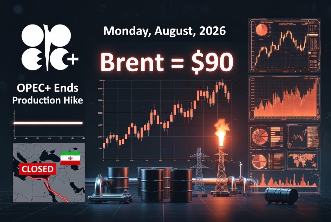 Berita Energi Minyak dan Gas — Senin, 3 Agustus 2026: OPEC+ menyelesaikan peningkatan produksi, Iran menjaga Selat Hormuz tetap tutup, Brent di $90.