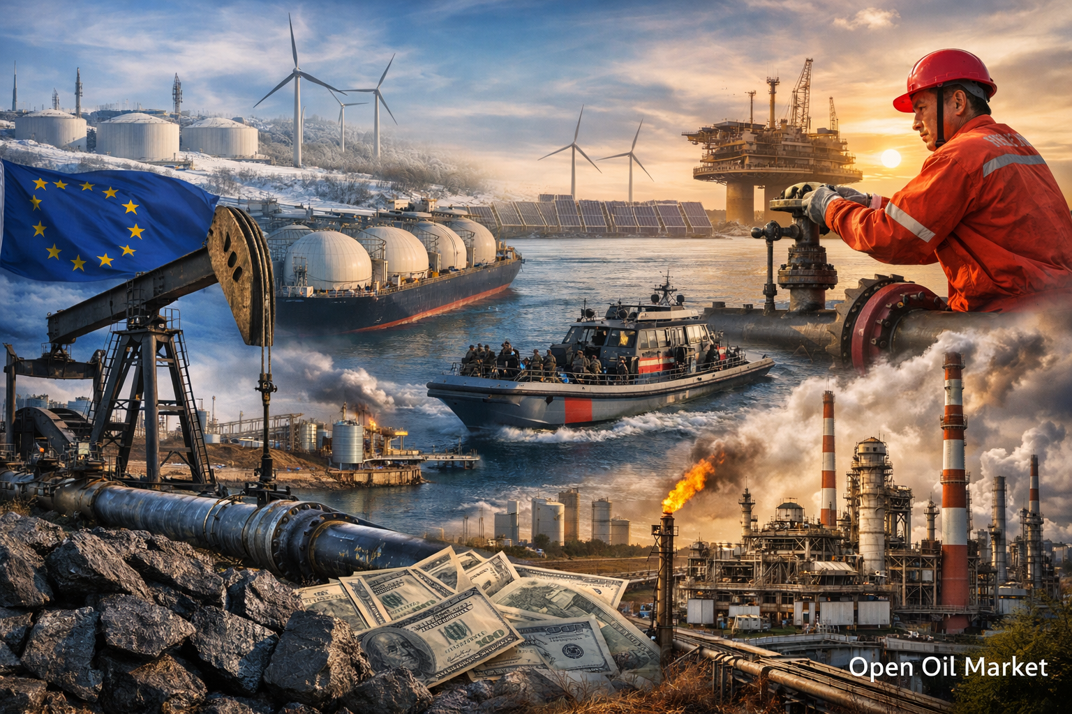 Berita Sektor Energi - Kamis, 8 Januari 2026: Pasar minyak, gas, dan energi dunia di bawah tekanan penawaran berlebih.