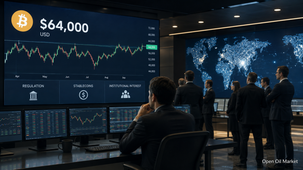 Pasar Cryptocurrency 23 Juni 2026: Bitcoin mendekati 64.000 dolar, Ethereum di bawah tekanan, 10 aset digital teratas dan sinyal kunci untuk investor