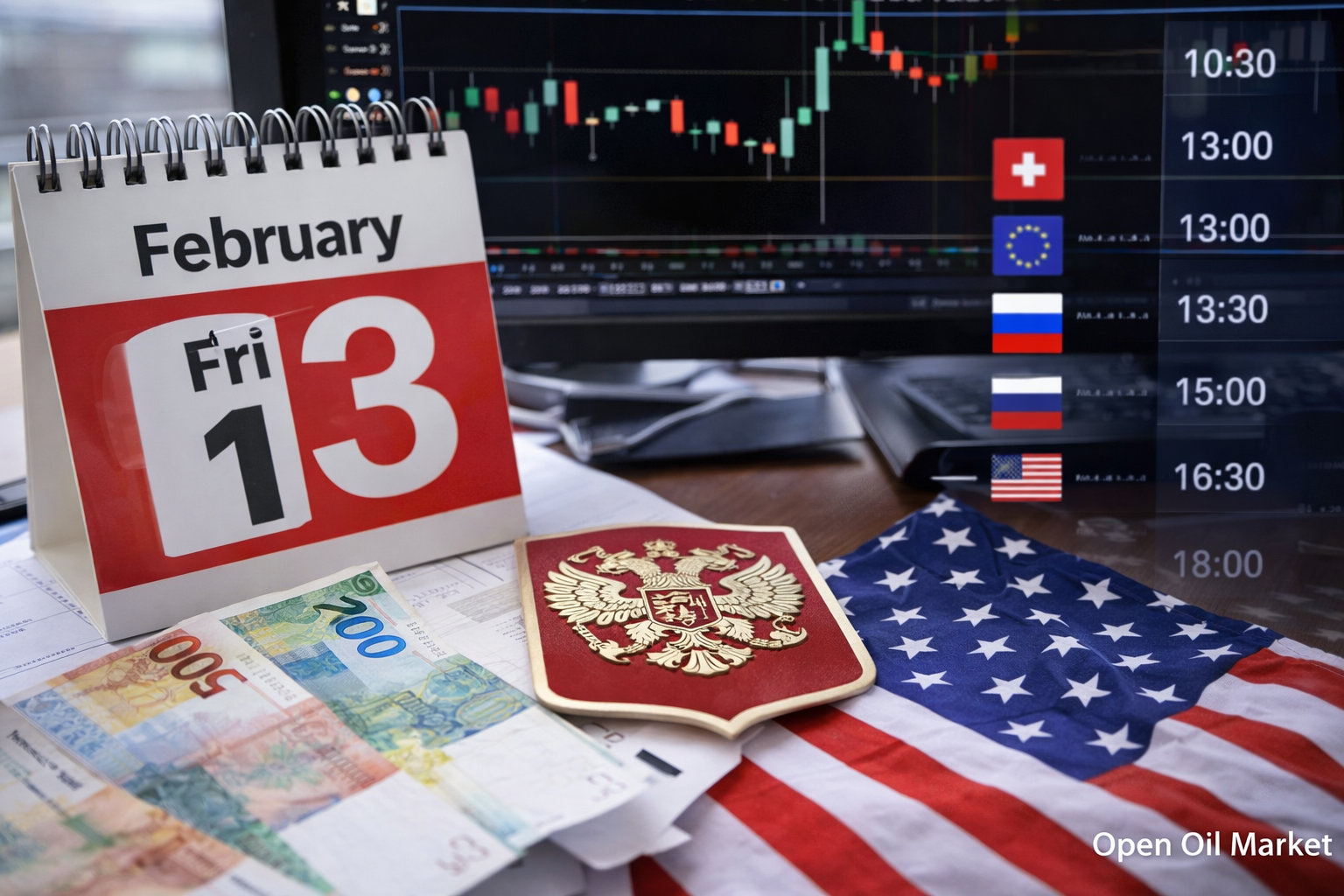 Peristiwa Ekonomi dan Laporan Korporasi — Jumat 13 Februari 2026: CPI AS dan Rusia, Suku Bunga Bank Sentral, PDB Zona Euro