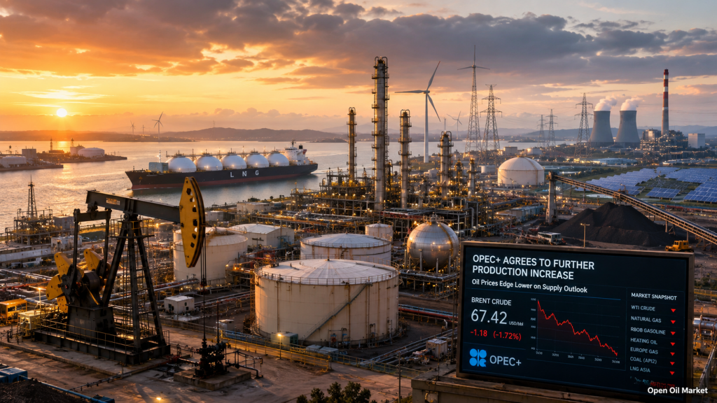 Berita Minyak dan Energi 5 Juli 2026: OPEC+ Meningkatkan Produksi, Harga Minyak Turun, LNG dan RE Mengubah Pasar Energi