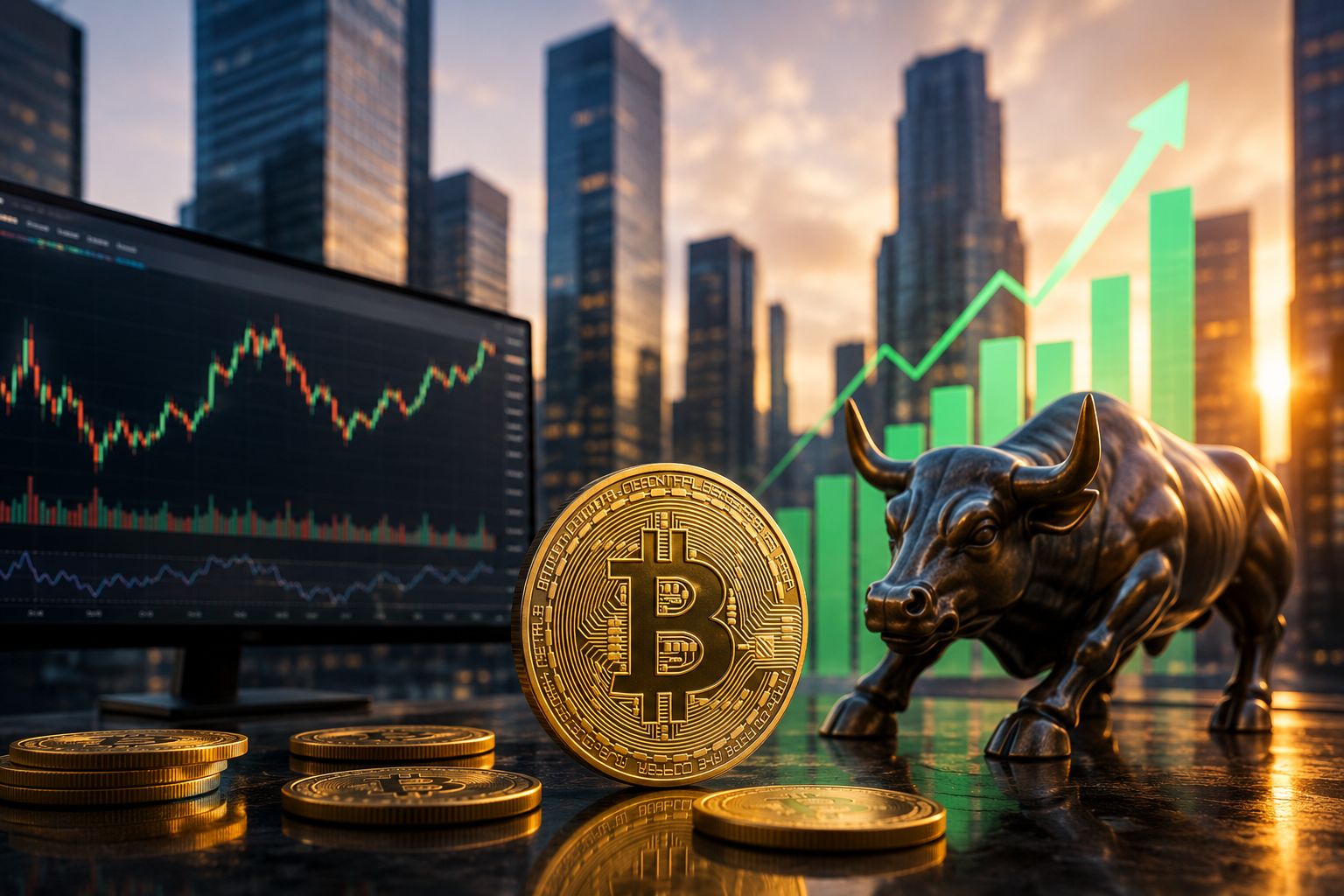 Kabar cryptocurrency: Sabtu, 1 Agustus 2026 - pasar menyelesaikan bulan terbaik tahun ini, Bitcoin terakumulasi di $64.000 setelah jeda Fed.