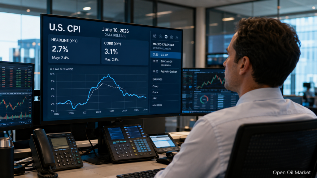 Ekonomi dan Laporan Perusahaan 10 Juni 2026: CPI AS, Suku Bunga Bank Kanada, dan Laporan Oracle